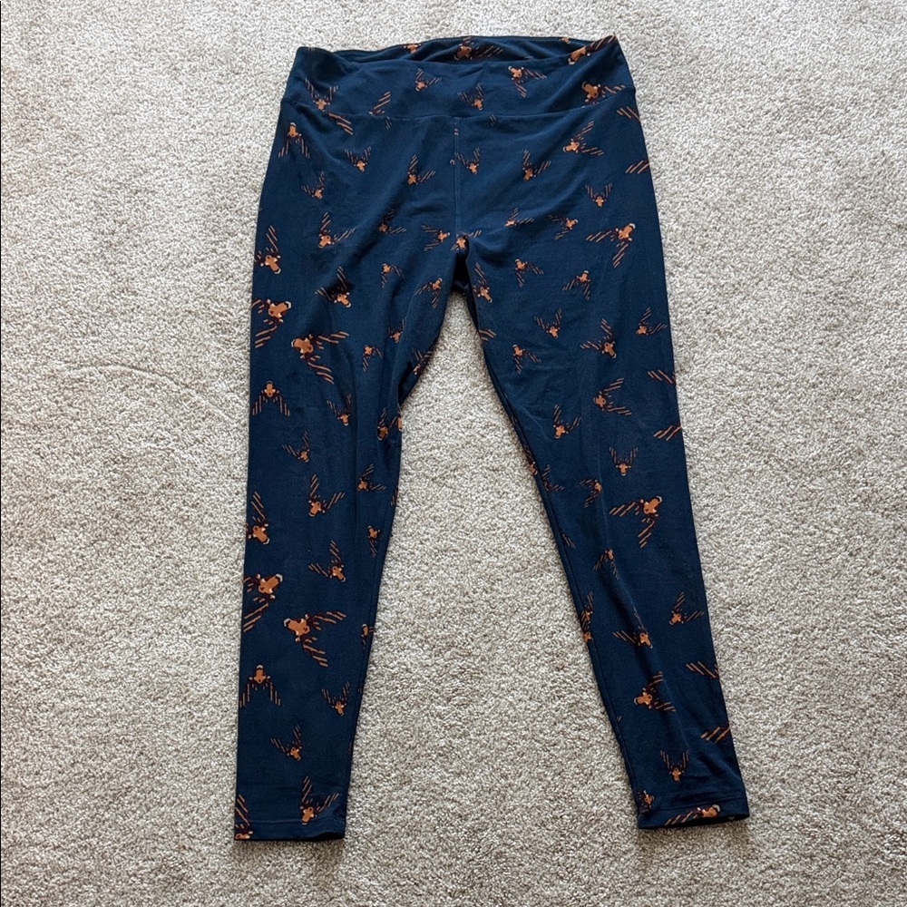 Lularoe Tall & Curvy Leggings - Navy Reindeer